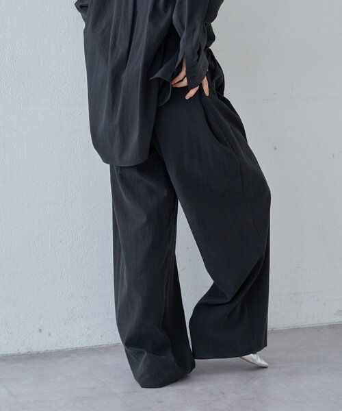 SHENERY（シーナリー）の「3タックイージーパンツ（その他パンツ・レディース・ブラック/アイボリー/ベージュ・36/38）」の14枚目の写真