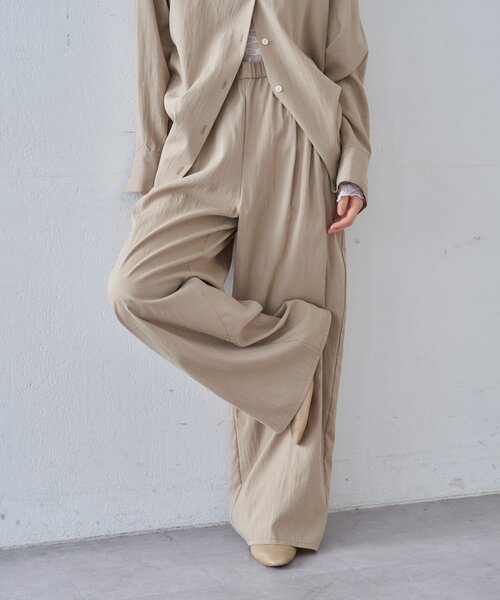 SHENERY（シーナリー）の「3タックイージーパンツ（その他パンツ・レディース・ブラック/アイボリー/ベージュ・36/38）」の17枚目の写真