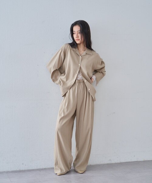 SHENERY（シーナリー）の「3タックイージーパンツ（その他パンツ・レディース・ブラック/アイボリー/ベージュ・36/38）」の19枚目の写真