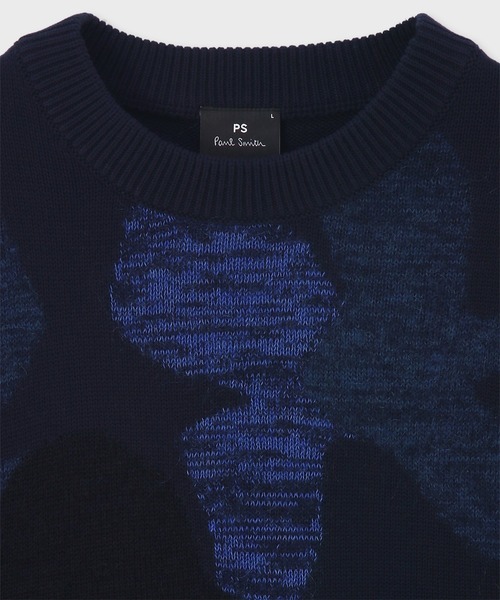 Geometric Floral' クルーネックニット / 162405 791Z（ニット