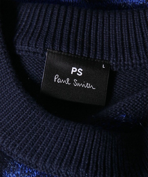 PS Paul Smith（ピーエスポールスミス）の「"Geometric Floral" クルーネックニット / 162405 791Z（ニット/セーター・メンズ・オフホワイト/ネイビー・X-LARGE/LARGE/MEDIUM）」の6枚目の写真