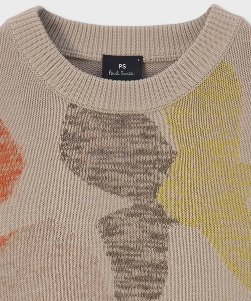 PS Paul Smith（ピーエスポールスミス）の「"Geometric Floral" クルーネックニット / 162405 791Z（ニット/セーター・メンズ・オフホワイト/ネイビー・X-LARGE/LARGE/MEDIUM）」の9枚目の写真