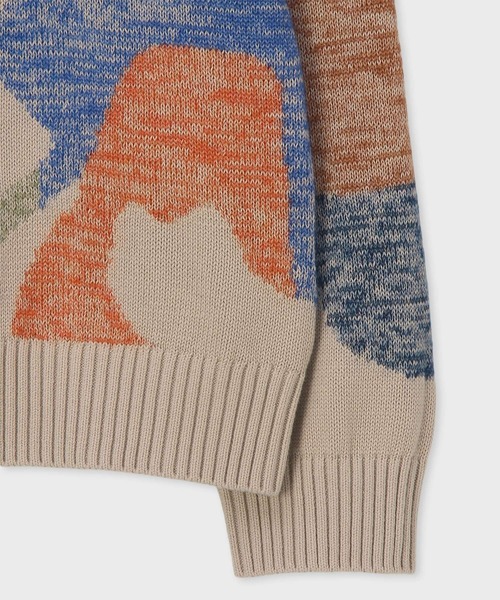 PS Paul Smith（ピーエスポールスミス）の「"Geometric Floral" クルーネックニット / 162405 791Z（ニット/セーター・メンズ・オフホワイト/ネイビー・X-LARGE/LARGE/MEDIUM）」の10枚目の写真