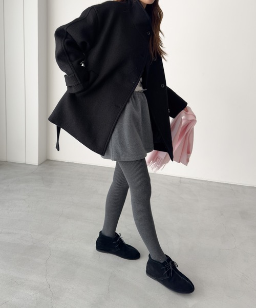 CANAL JEAN（キャナルジーン）の「El mar　フリースミニスカート（スカート・レディース・チャコールグレー・ONE SIZE）」の13枚目の写真