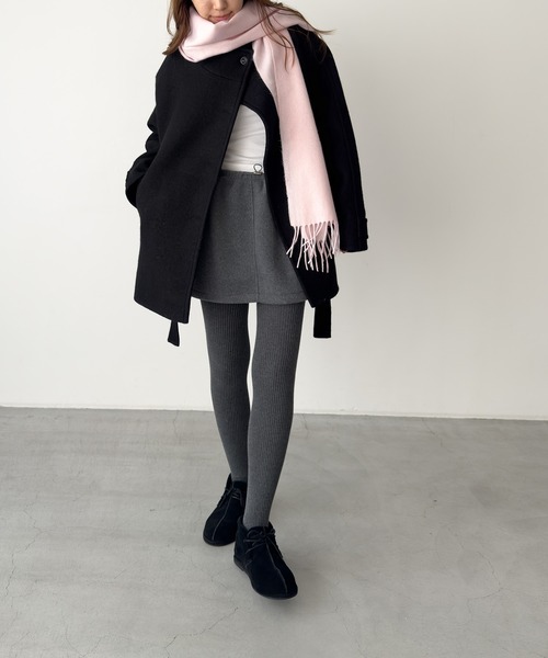 CANAL JEAN（キャナルジーン）の「El mar　フリースミニスカート（スカート・レディース・チャコールグレー・ONE SIZE）」の10枚目の写真