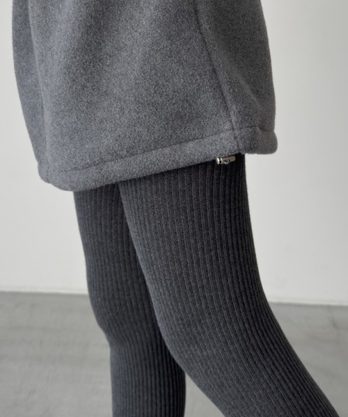 CANAL JEAN（キャナルジーン）の「El mar　フリースミニスカート（スカート・レディース・チャコールグレー・ONE SIZE）」の8枚目の写真