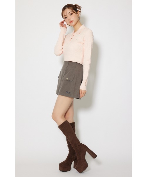 rienda(リエンダ)の「【POLO BCS】ケーブルニットトップス 秋服 冬服(ニット/セーター・レディース・ピンク/アイボリー/ライトブルー・FREE)」の22枚目の写真