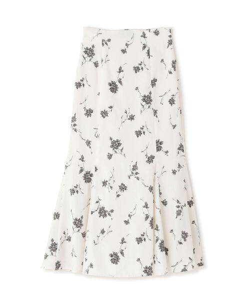 NATURAL BEAUTY BASIC（ナチュラルビューティーベーシック）の「◇プリントヘム切替マーメイドスカート（スカート・レディース・ホワイト系その他/ブルー系その他・P/S/MEDIUM）」の4枚目の写真