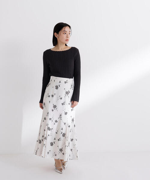 NATURAL BEAUTY BASIC(ナチュラルビューティーベーシック)の「◇プリントヘム切替マーメイドスカート(スカート・レディース・ホワイト系その他/ブルー系その他・P/S/MEDIUM)」の16枚目の写真