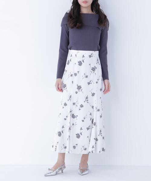 NATURAL BEAUTY BASIC(ナチュラルビューティーベーシック)の「◇プリントヘム切替マーメイドスカート(スカート・レディース・ホワイト系その他/ブルー系その他・P/S/MEDIUM)」の18枚目の写真