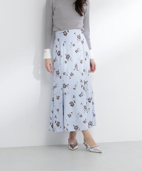 NATURAL BEAUTY BASIC(ナチュラルビューティーベーシック)の「◇プリントヘム切替マーメイドスカート(スカート・レディース・ホワイト系その他/ブルー系その他・P/S/MEDIUM)」の21枚目の写真