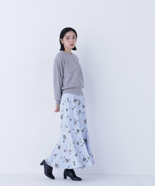 NATURAL BEAUTY BASIC（ナチュラルビューティーベーシック）の「◇プリントヘム切替マーメイドスカート（スカート・レディース・ホワイト系その他/ブルー系その他・P/S/MEDIUM）」の16枚目の写真