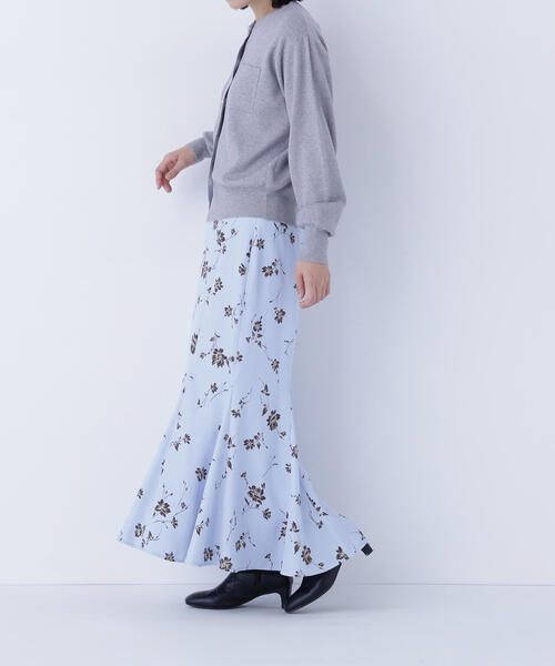 NATURAL BEAUTY BASIC（ナチュラルビューティーベーシック）の「◇プリントヘム切替マーメイドスカート（スカート・レディース・ホワイト系その他/ブルー系その他・P/S/MEDIUM）」の18枚目の写真