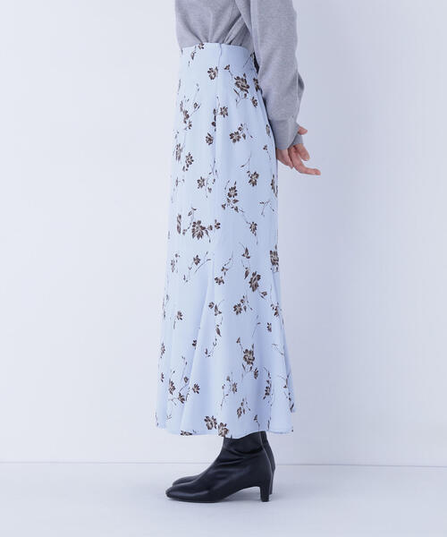 NATURAL BEAUTY BASIC（ナチュラルビューティーベーシック）の「◇プリントヘム切替マーメイドスカート（スカート・レディース・ホワイト系その他/ブルー系その他・P/S/MEDIUM）」の20枚目の写真