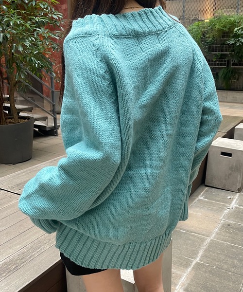 ROGER AND RAW（ロジャーアンドロウ）の「[インナーセット] ニットカーディガンアンサンブル（ニット/セーター・レディース・ベージュ/ライトブルー・FREE）」の12枚目の写真