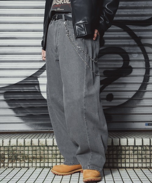 improves（インプローブス）の「9.5oz デニム バレルレッグ ジーンズ（デニムパンツ・メンズ・ブルー/ブラック/ネイビー/ブラック系/サックスブルー・LARGE/MEDIUM/X-LARGE/SMALL）」の3枚目の写真