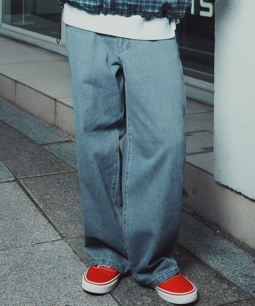 improves（インプローブス）の「9.5oz デニム バレルレッグ ジーンズ（デニムパンツ・メンズ・ブルー/ブラック/ネイビー/ブラック系/サックスブルー・LARGE/MEDIUM/X-LARGE/SMALL）」の4枚目の写真