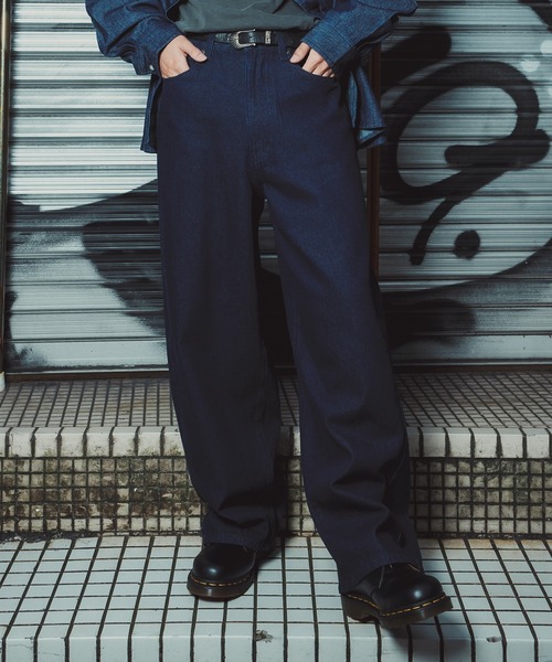 improves（インプローブス）の「9.5oz デニム バレルレッグ ジーンズ（デニムパンツ・メンズ・ブルー/ブラック/ネイビー/ブラック系/サックスブルー・LARGE/MEDIUM/X-LARGE/SMALL）」の20枚目の写真