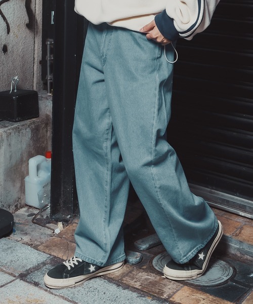 improves（インプローブス）の「9.5oz デニム バレルレッグ ジーンズ（デニムパンツ・メンズ・ブルー/ブラック/ネイビー/ブラック系/サックスブルー・LARGE/MEDIUM/X-LARGE/SMALL）」の15枚目の写真