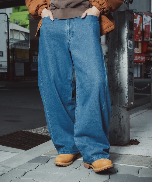 improves（インプローブス）の「9.5oz デニム バレルレッグ ジーンズ（デニムパンツ・メンズ・ブルー/ブラック/ネイビー/ブラック系/サックスブルー・LARGE/MEDIUM/X-LARGE/SMALL）」の18枚目の写真