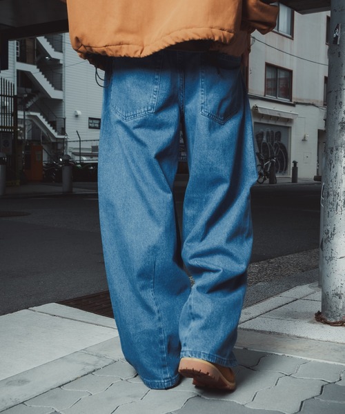 improves（インプローブス）の「9.5oz デニム バレルレッグ ジーンズ（デニムパンツ・メンズ・ブルー/ブラック/ネイビー/ブラック系/サックスブルー・LARGE/MEDIUM/X-LARGE/SMALL）」の12枚目の写真