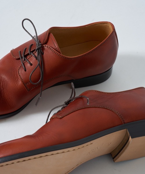 PADRONE(パドローネ)の「【PADRONE】別注 DERBY PLAIN TOE SHOES 外羽根ドレープシューズ ダービープレーントゥシューズ PK8686-2004-17C(ドレスシューズ・メンズ・ダークブラウン/キャメル/ブラック・42/41/40)」の16枚目の写真