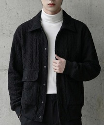 BENUSTA（ベヌスタ）の「A'GEM/9 × .kom 『BENUSTA /ベヌスタ』キルティング風スウェットブルゾン（その他アウター）」