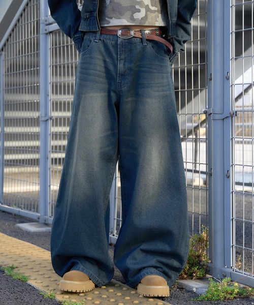 sedacle girl（セダクルガール）の「ラインストーンカーブデニム【SETUP着用可能】（デニムパンツ・レディース・ブラック/インディゴブルー/ダークインディゴブルー・SMALL/MEDIUM）」の2枚目の写真