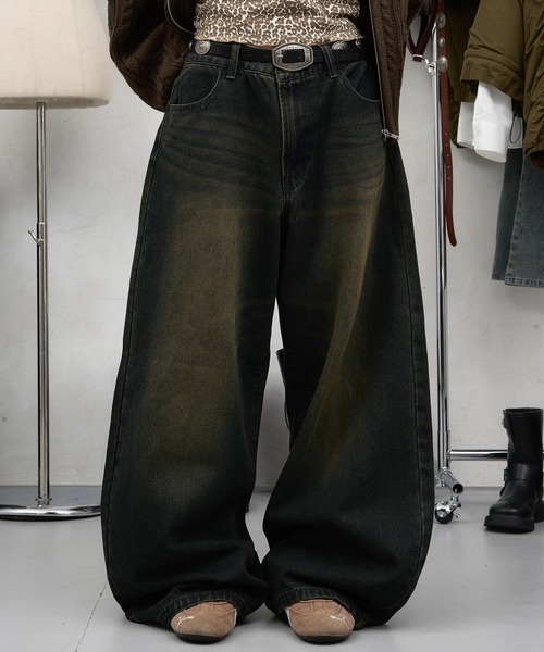 sedacle girl（セダクルガール）の「ラインストーンカーブデニム【SETUP着用可能】（デニムパンツ・レディース・ブラック/インディゴブルー/ダークインディゴブルー・SMALL/MEDIUM）」の17枚目の写真