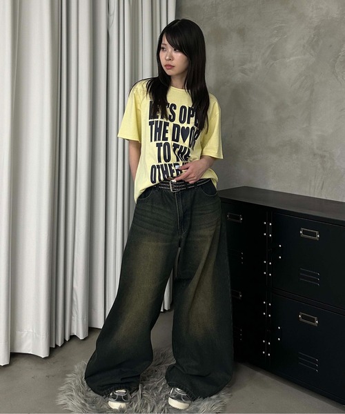 sedacle girl(セダクルガール)の「ラインストーンカーブデニム(デニムパンツ・レディース・ブラック/インディゴブルー/ダークインディゴブルー/ピンク/ブラック系/ミント・SMALL/MEDIUM)」の18枚目の写真