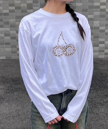 レオパードプリントロンT/長袖Tシャツ