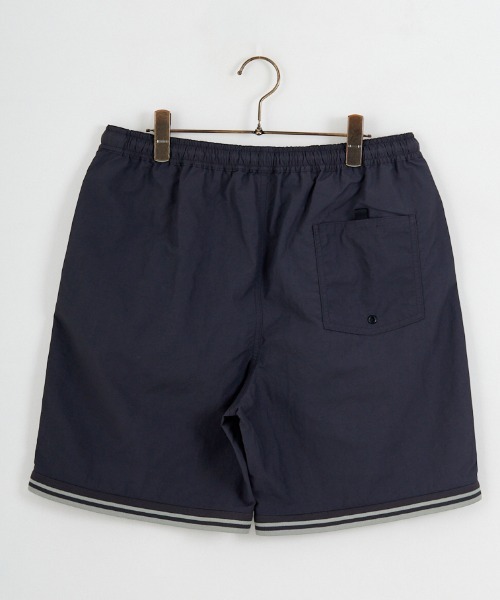 FRED PERRY（フレッドペリー）の「【WEB先行予約】[FRED PERRY/フレッドペリー] 別注 ツインティップライン ワンポイントロゴ刺繍 スイムショートパンツ（その他パンツ・レディース・ネイビー/グリーン/ブラック/グレー・XS/L/M/S）」の16枚目の写真