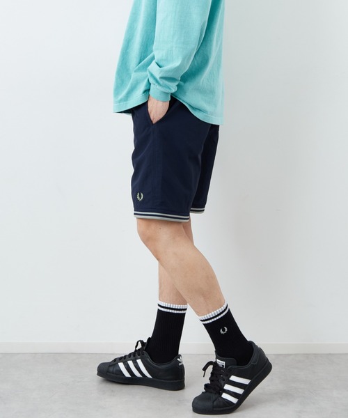 FRED PERRY/フレッドペリー] 別注 ツインティップライン ワンポイント
