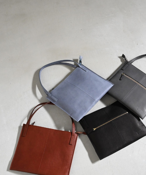 CLEDRAN(クレドラン)の「【本革 ソフト】CL3942 NOUVE GUSSET TOTE(トートバッグ・レディース・ブラウン/ブルーグレー/ブラック・FREE)」の3枚目の写真