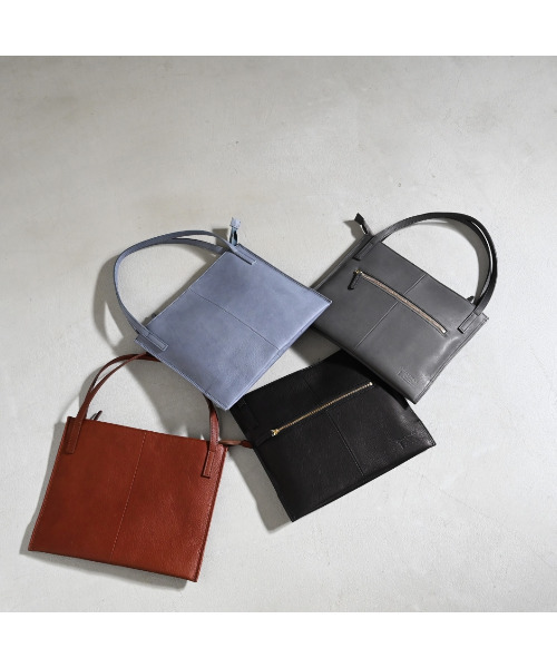 CLEDRAN(クレドラン)の「【本革 ソフト】CL3942 NOUVE GUSSET TOTE(トートバッグ・レディース・ブラウン/ブルーグレー/ブラック・FREE)」の12枚目の写真