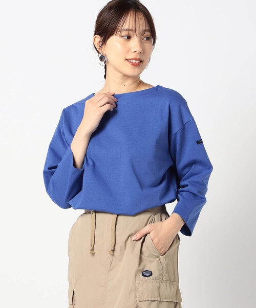 Grand PARK（グランドパーク）の「日本製　デラヴェ天竺　カットソー（その他トップス・レディース・チャコールグレー/ブルー/ブラウン・S/M）」の3枚目の写真