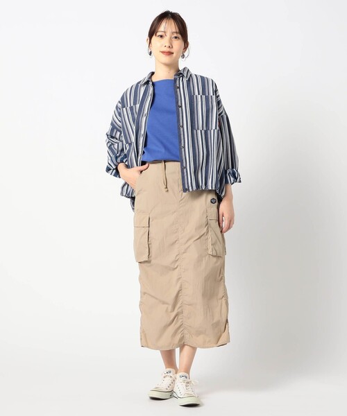 Grand PARK（グランドパーク）の「日本製　デラヴェ天竺　カットソー（その他トップス・レディース・チャコールグレー/ブルー/ブラウン・S/M）」の5枚目の写真