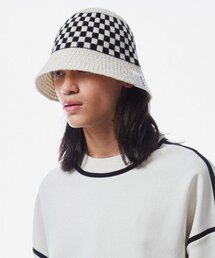 SLEEPYSLIP（スリーピースリップ）の「CHESSBOARD IVORY BUCKET HAT（ハット）」