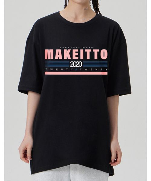 MAKEITTO（メイキット）の「[TWENTY TWENTY] CREW NECK TEE_BLACK（Tシャツ/カットソー・メンズ・その他・MEDIUM/LARGE/X-LARGE/XX-LARGE）」の6枚目の写真