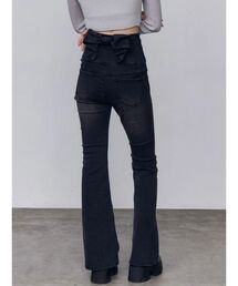 EMODA（エモダ）の「バックリボンフレアハイウエストパギンス（デニムパンツ）」