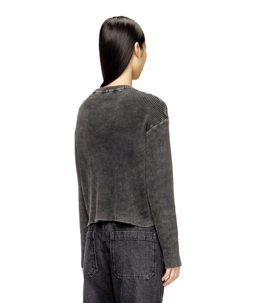 DIESEL(ディーゼル)の「ウィメンズ コットンプルオーバーニット M-ANCHOREX(ニット/セーター・レディース・ブラック・MEDIUM/LARGE/SMALL/X-SMALL)」の4枚目の写真