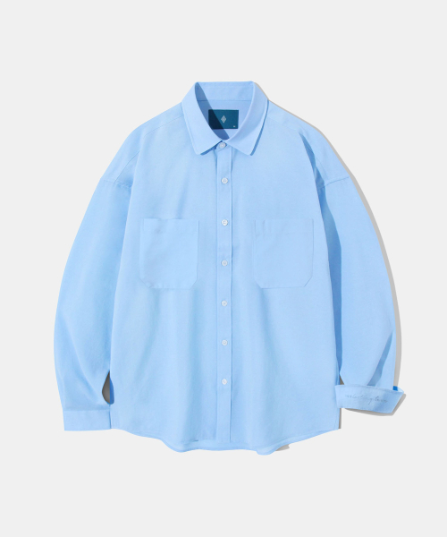 Diamond Layla(ダイアモンドレイラ)の「Poly Overfit Shirt S37-2 Sky Blue(シャツ/ブラウス・レディース・その他・S/M/L/XL)」の1枚目の写真