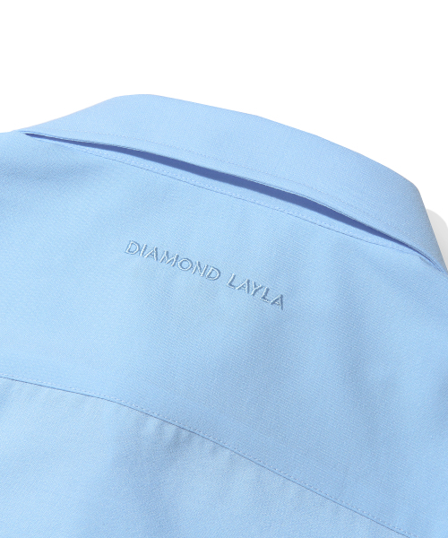 Diamond Layla(ダイアモンドレイラ)の「Poly Overfit Shirt S37-2 Sky Blue(シャツ/ブラウス・レディース・その他・S/M/L/XL)」の6枚目の写真
