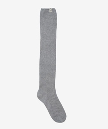 BENSIMON（ベンシモン）の「RIBBED LOOSE KNEE SOCKS - GREY（ソックス/靴下）」