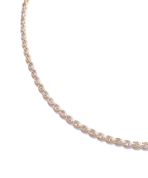 L.H.P(エルエイチピー)の「MIKSHIMAI/ミクシマイ/CUBIC ZIRCONIA CHAIN 002 NECKLACE/ネックレス(ネックレス・メンズ・ゴールド・F)」の2枚目の写真