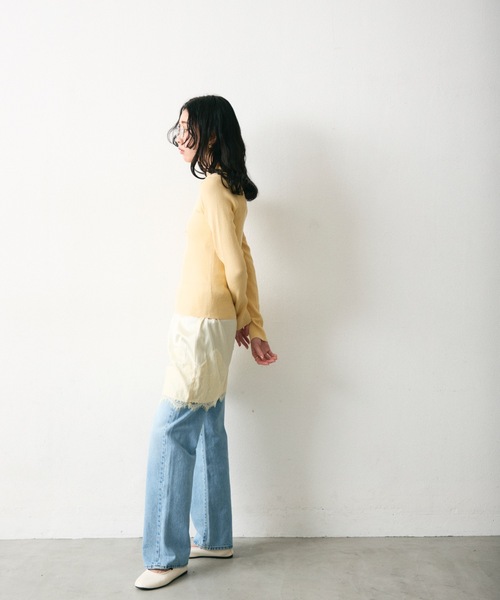 Lutim by u(ルチバイユー)の「【接触冷感】アイシーシャーベットフロントボタンリブトップス(その他トップス・レディース・チャコールグレー/アイボリー/ネイビー・FREE)」の8枚目の写真