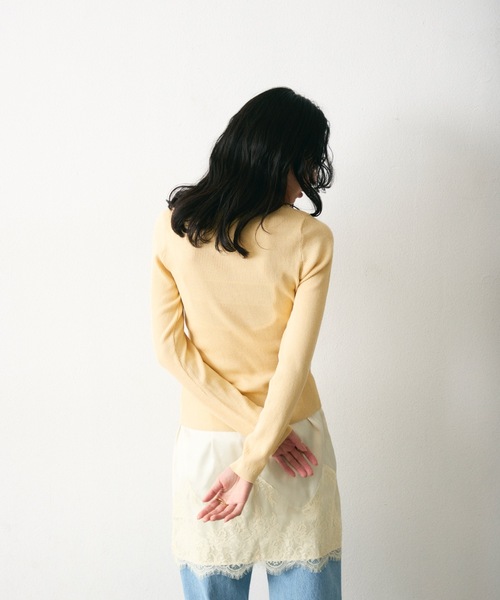 Lutim by u(ルチバイユー)の「【接触冷感】アイシーシャーベットフロントボタンリブトップス(その他トップス・レディース・チャコールグレー/アイボリー/ネイビー・FREE)」の6枚目の写真
