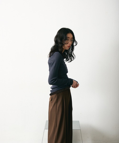 Lutim by u(ルチバイユー)の「【接触冷感】アイシーシャーベットフロントボタンリブトップス(その他トップス・レディース・チャコールグレー/アイボリー/ネイビー・FREE)」の20枚目の写真