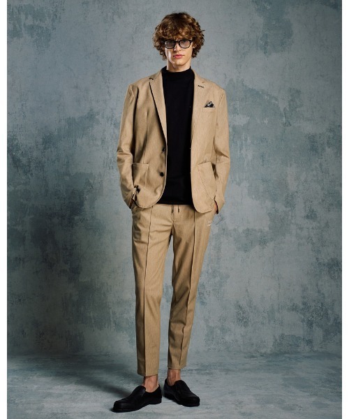 wjk(ダヴルジェイケイ)の「smart jacket(テーラードジャケット・メンズ・チャコールグレー/キャメル・SMALL/MEDIUM/LARGE/X-LARGE)」の21枚目の写真