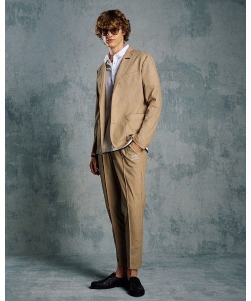 wjk(ダヴルジェイケイ)の「smart jacket(テーラードジャケット・メンズ・チャコールグレー/キャメル・SMALL/MEDIUM/LARGE/X-LARGE)」の22枚目の写真
